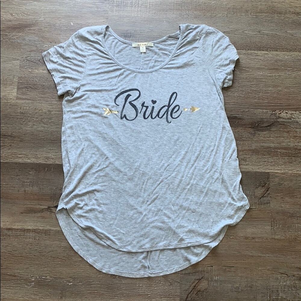 Gray Bride Short Sleeve Shirt, Sz M